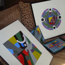 These were among the first of Larry's paintings to be framed.