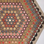 mounted penny rug with flash
